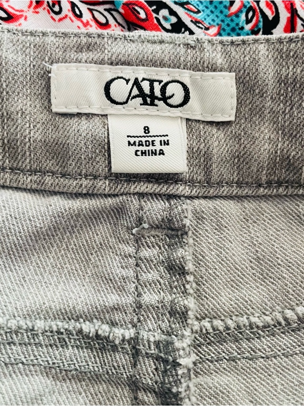 Cato Women's Light Gray Straight-Leg Jeans - Picture 10 of 11